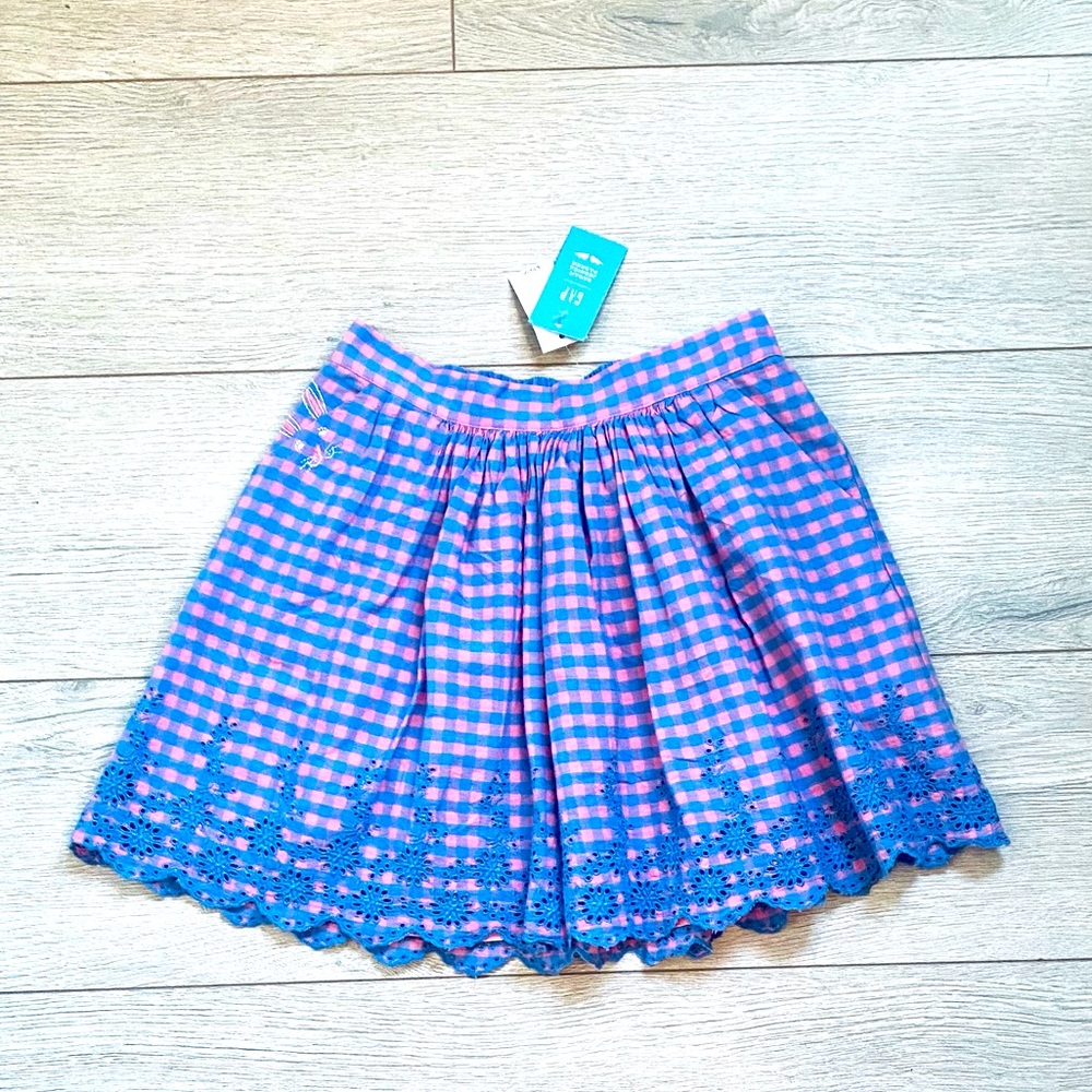 NWT SJP for GAP Gingham Skirt
